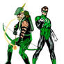 Green Arrow and Green Lantern (Ollie and Hal)