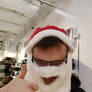 me in a xmas wooly hat and beard