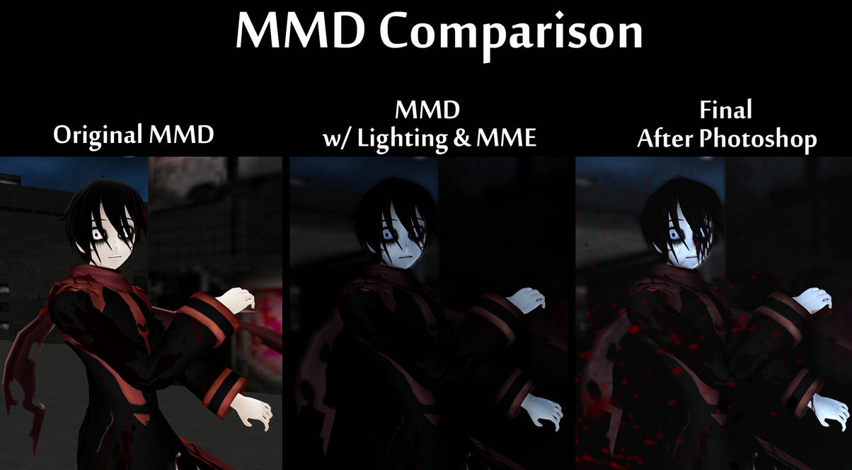 MMD Comparison by BloodyVocaloid on DeviantArt