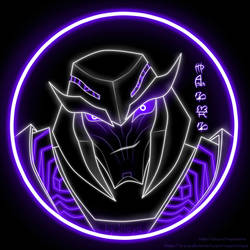 Neon Megatron by RussianInaya