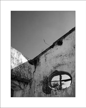 window, wall and sky