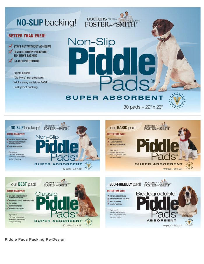 Piddle Pads package design by OsengaART on DeviantArt