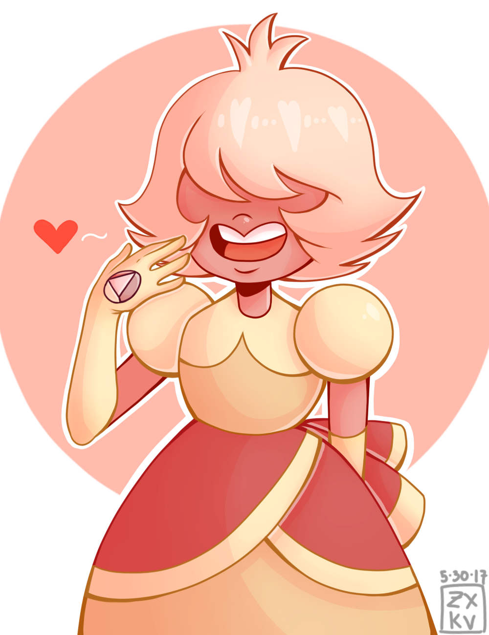 Lovely Padi // Padparadscha Sapphire SU Fan Art