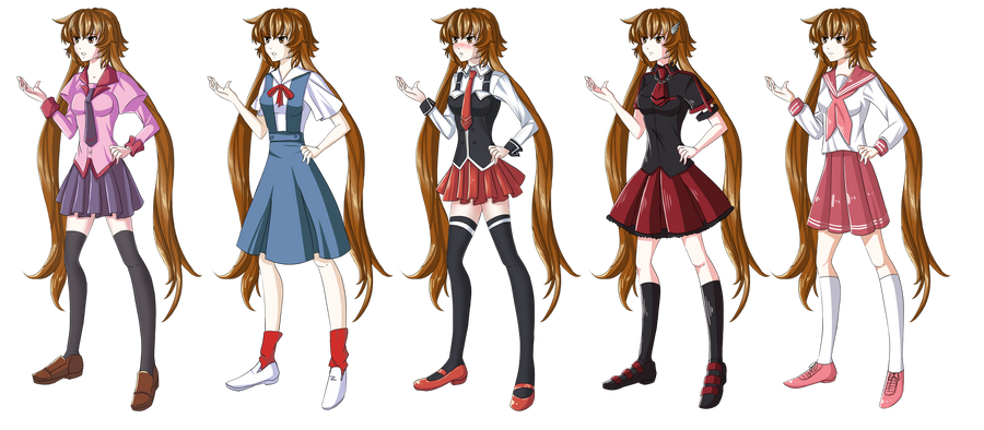 Hikari Cosplay:School Uniforms