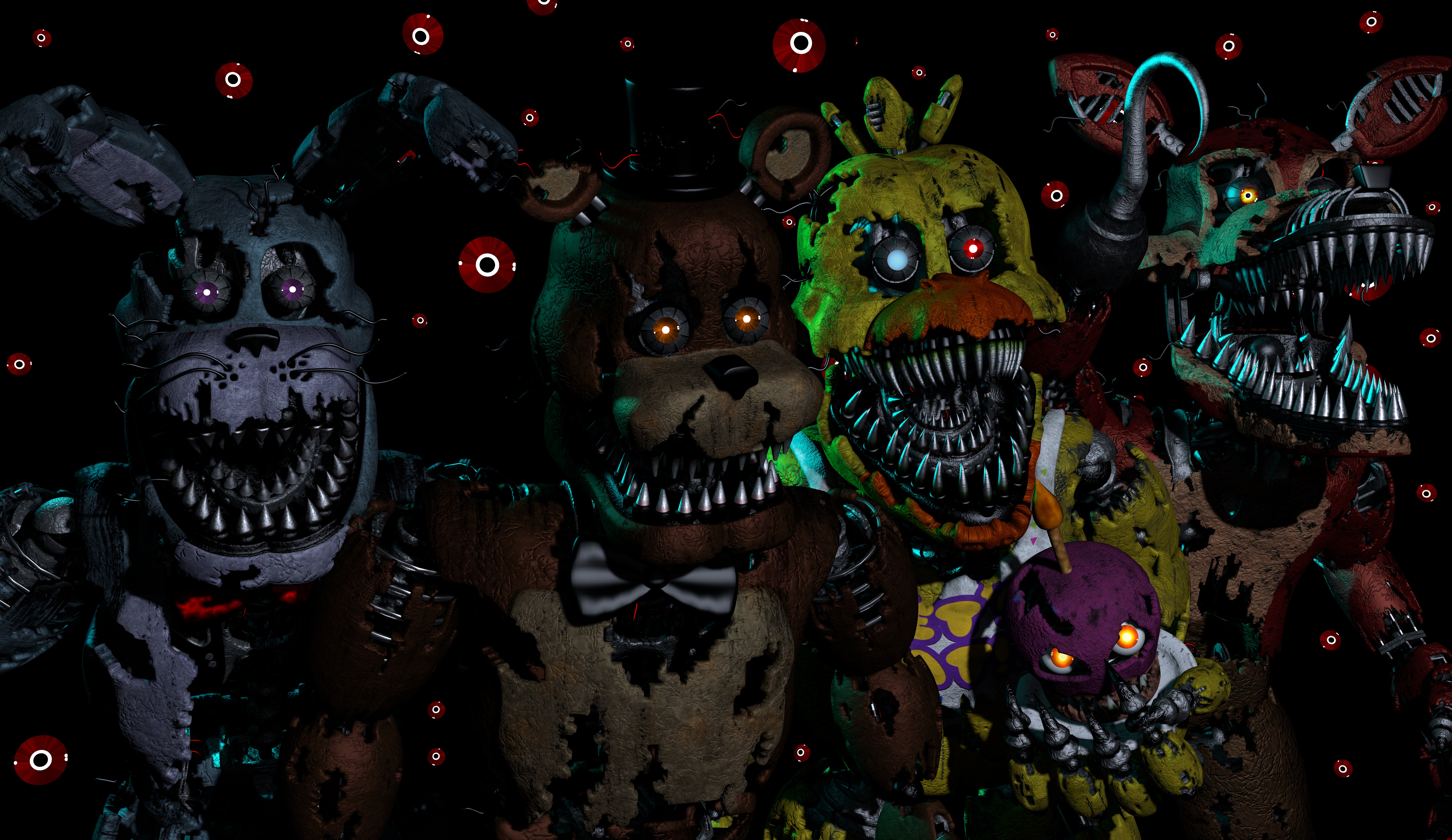 FNaF 4 Nightmare Animatronics by EndyArts on DeviantArt