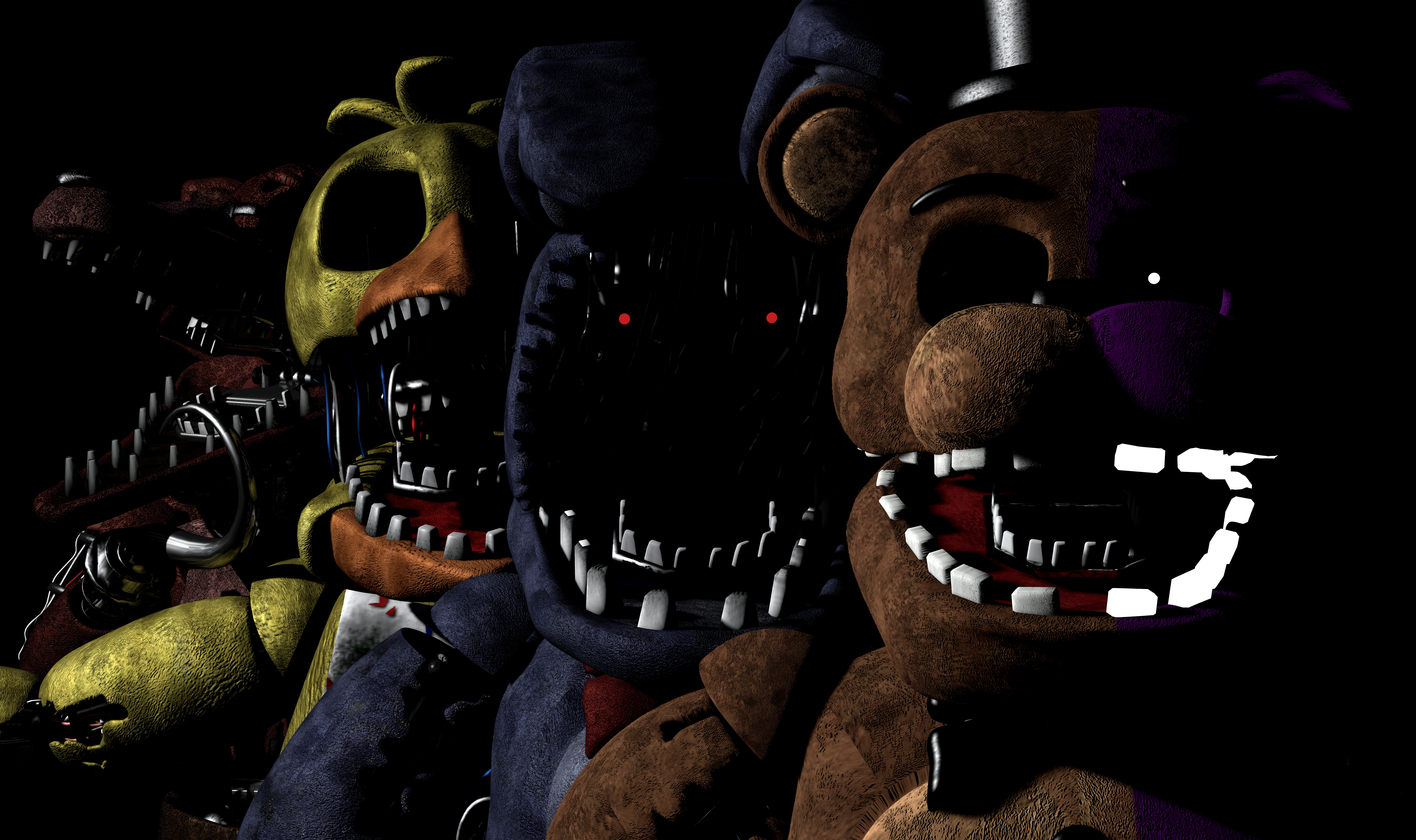 FNaF C4D  FNaF 4 Nightmares by BrussPictures on DeviantArt