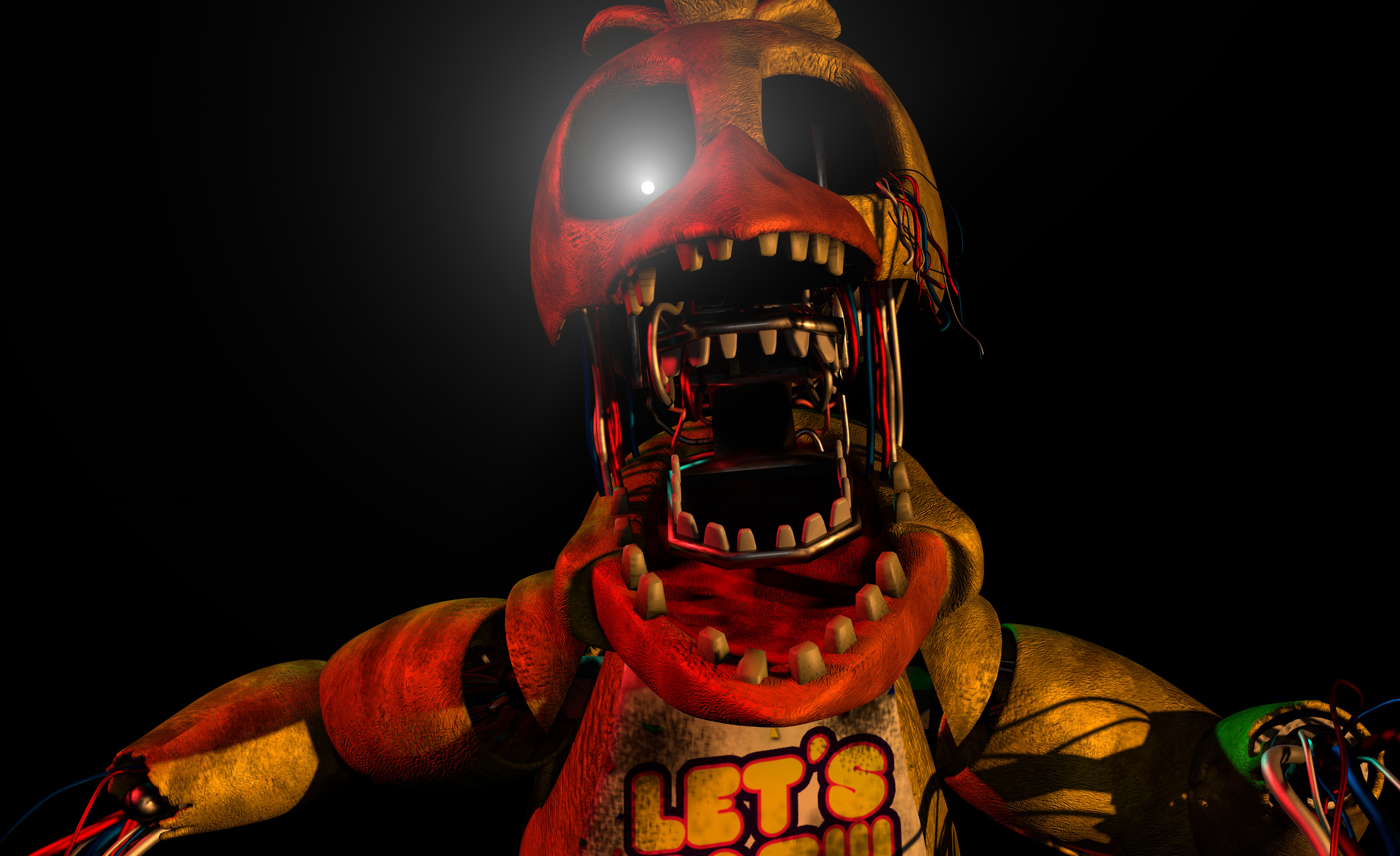 C4D/FNaF) FNaF 2  Withered Chica Jumpscare by fnafandmore001 on DeviantArt