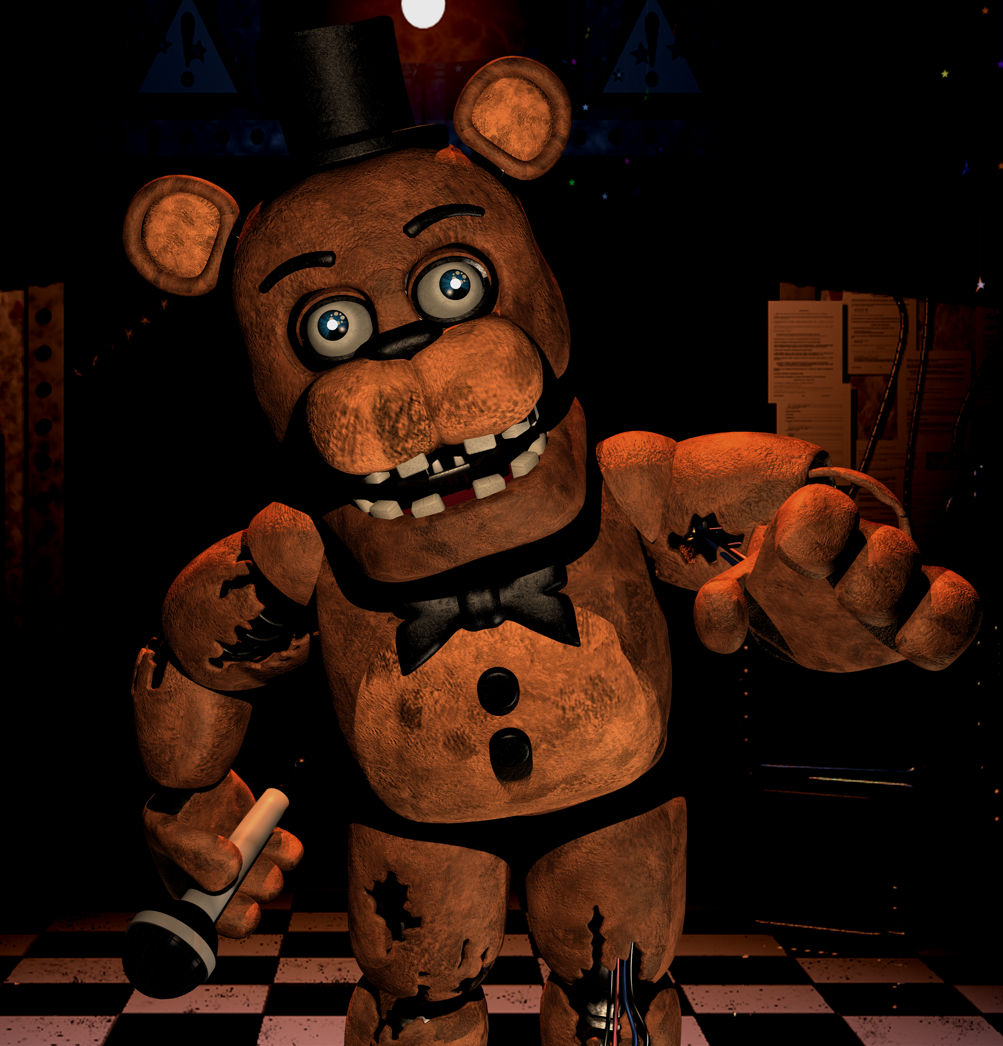 FNaF C4D  FNaF 2 Withered Freddy Office Remake V1 by BrussPictures on  DeviantArt