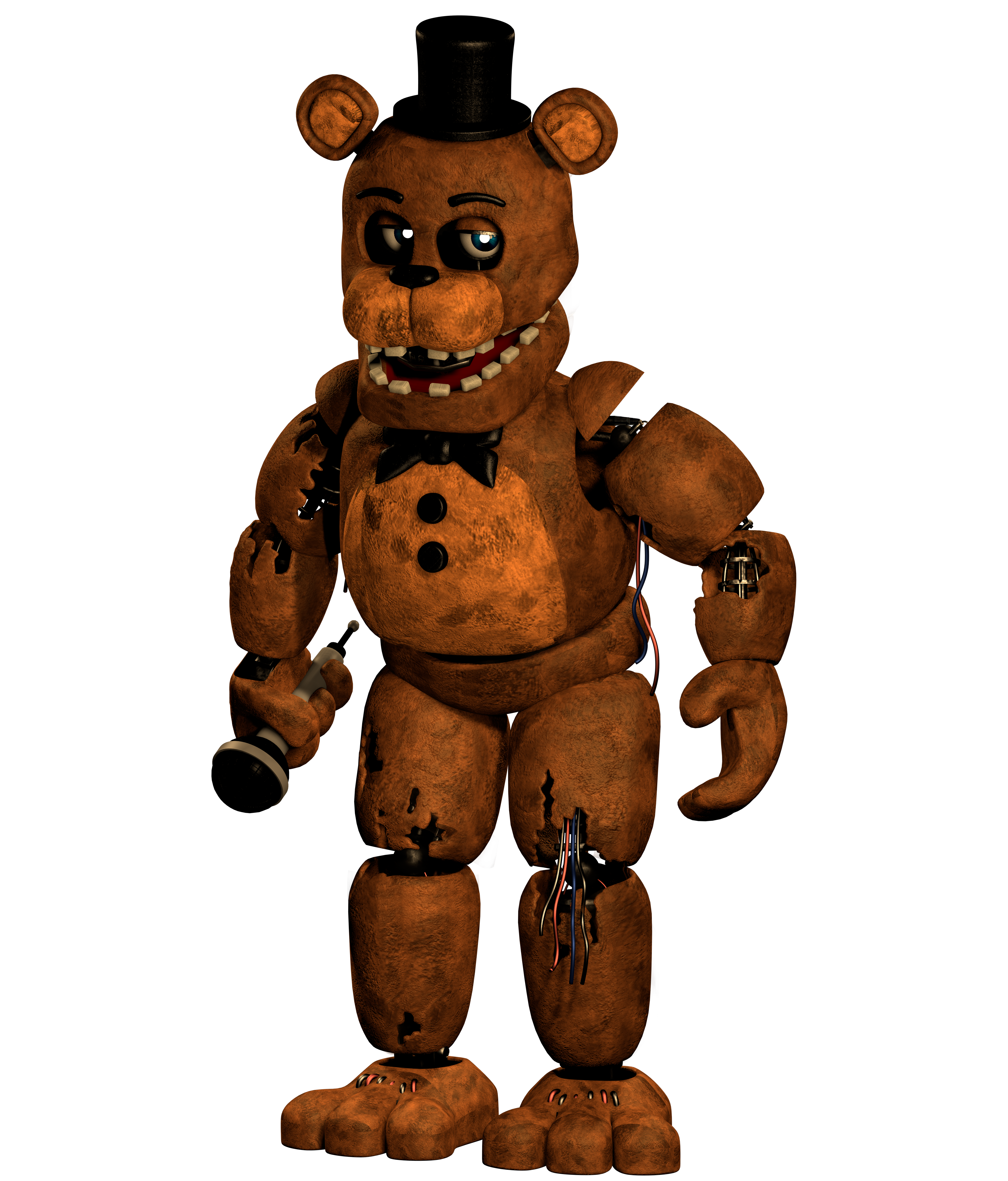 3D Render: Withered Freddy Transparent by MegaMario2001 on DeviantArt