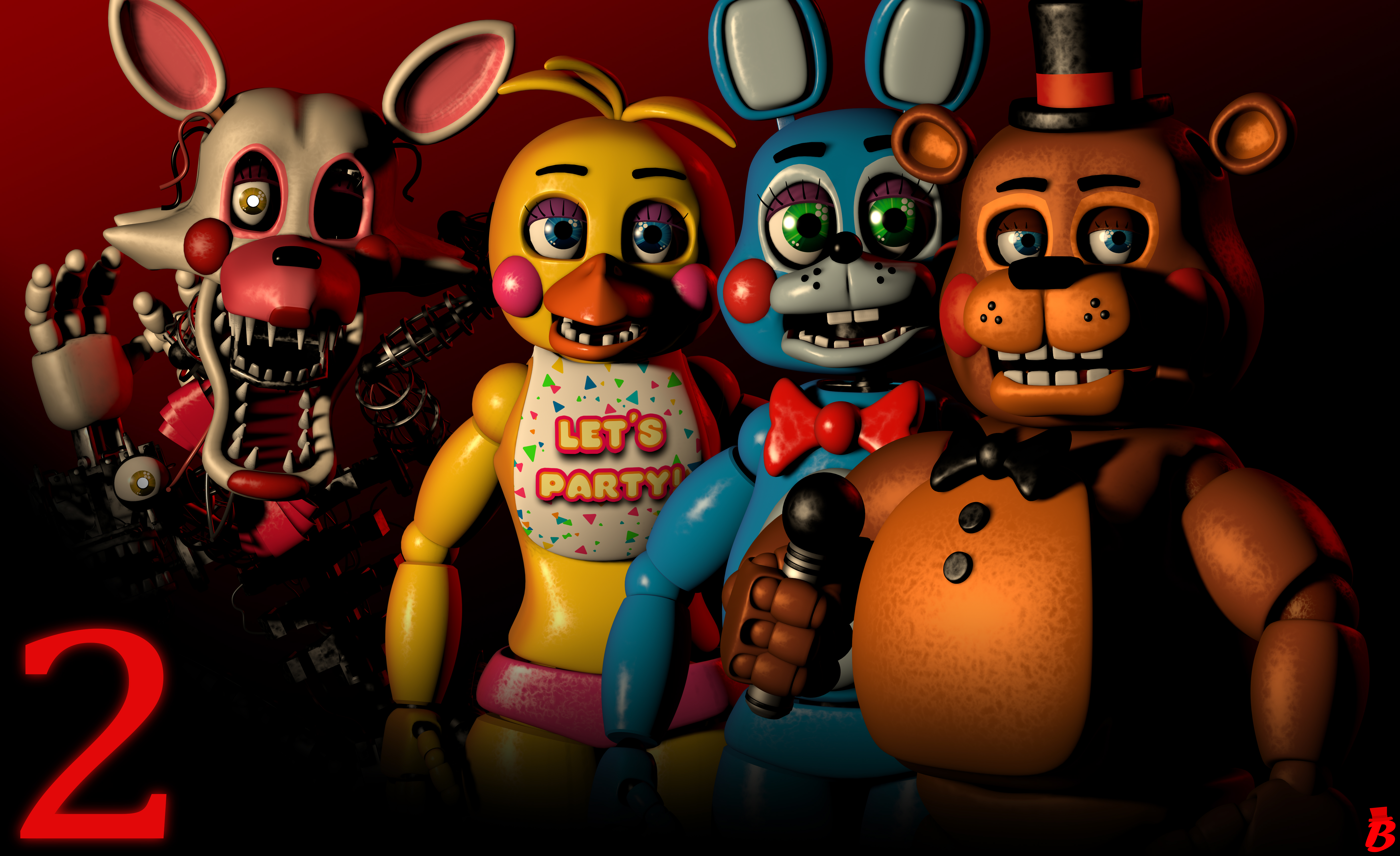 Nightmare Animatronics fnaf2 by Alexander133Official on DeviantArt