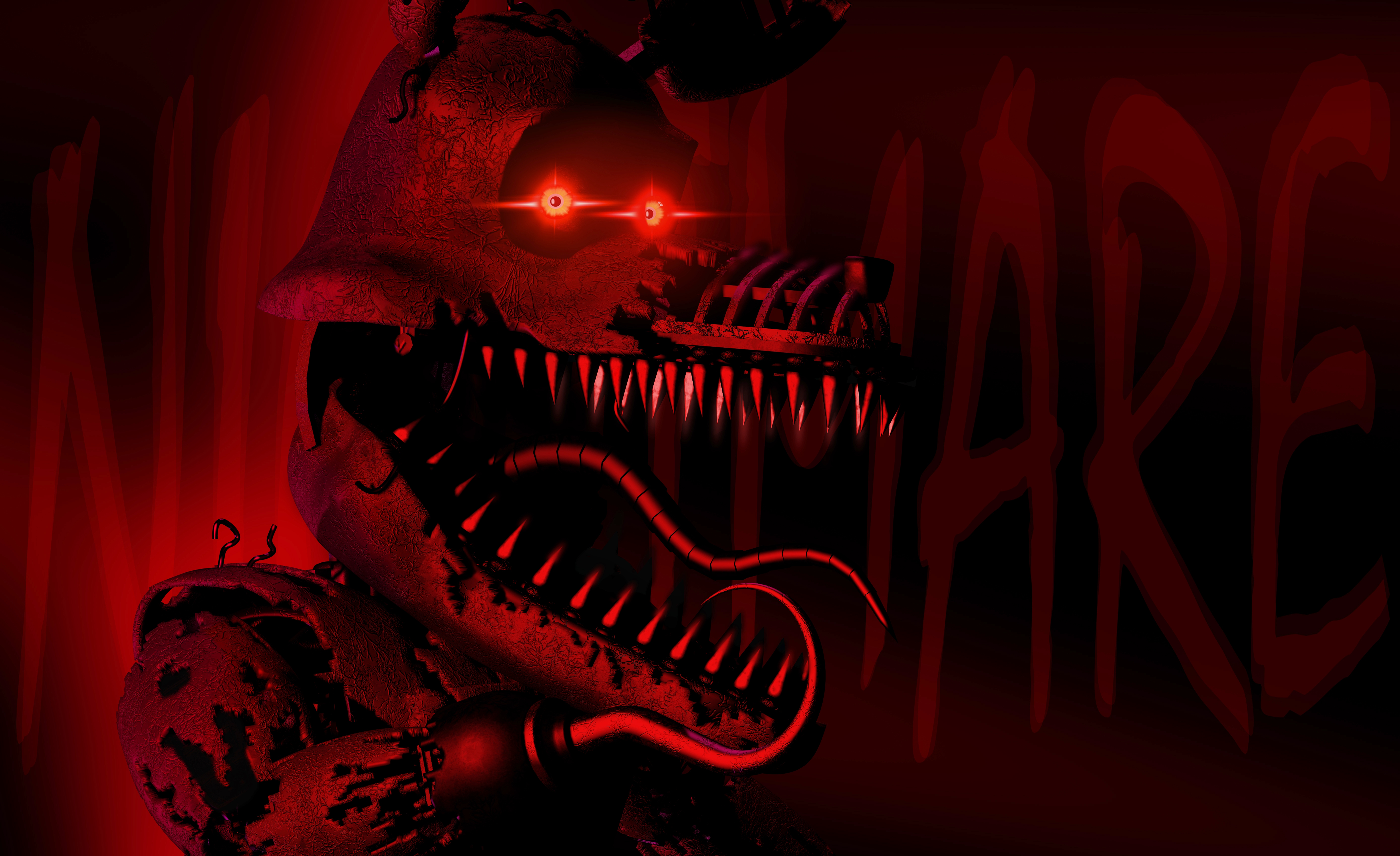 FNaF C4D  FNaF 4 Nightmares by BrussPictures on DeviantArt