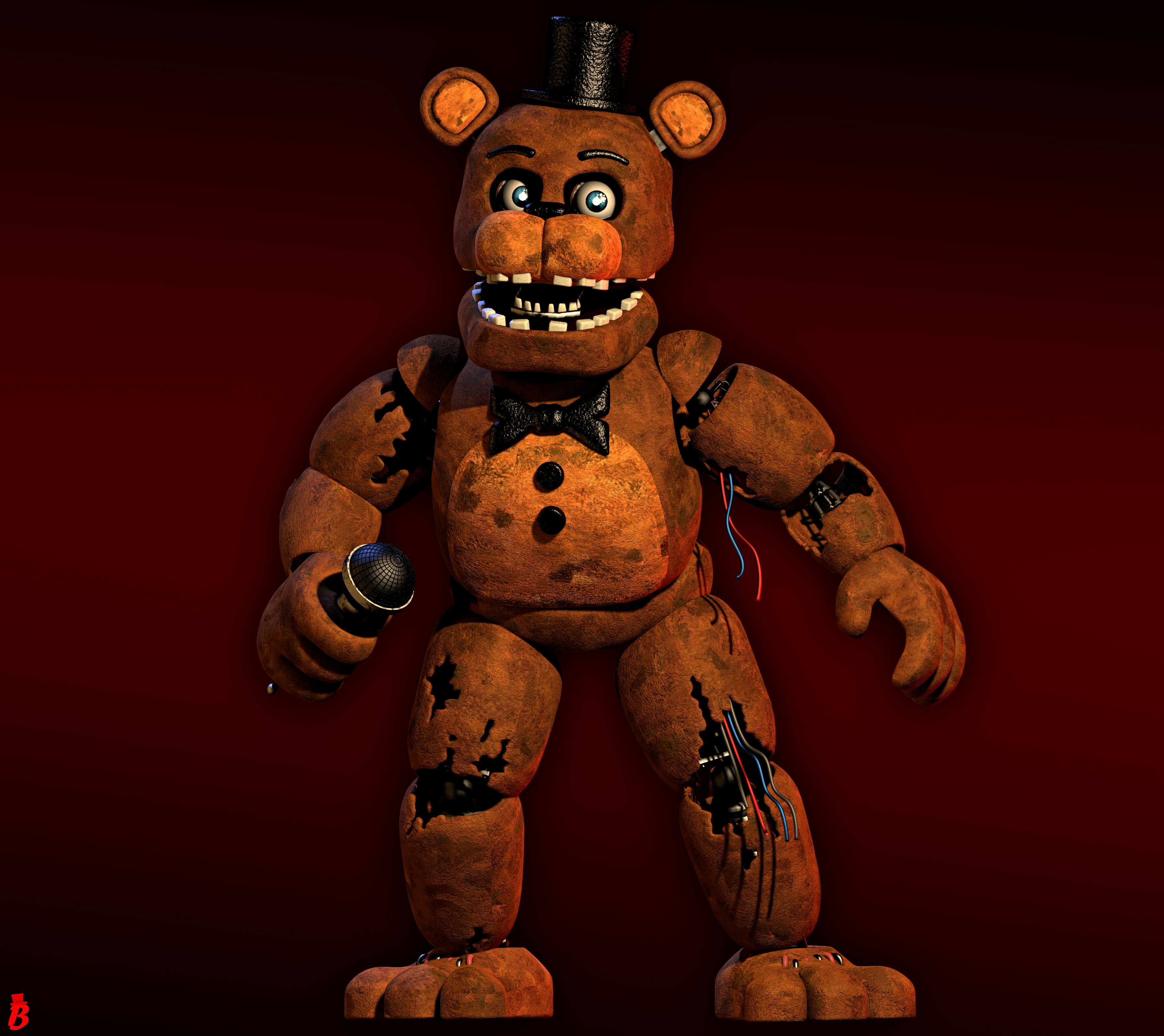 FNaF C4D  FNaF 2 Withered Freddy Jumpscare V1 by BrussPictures on  DeviantArt