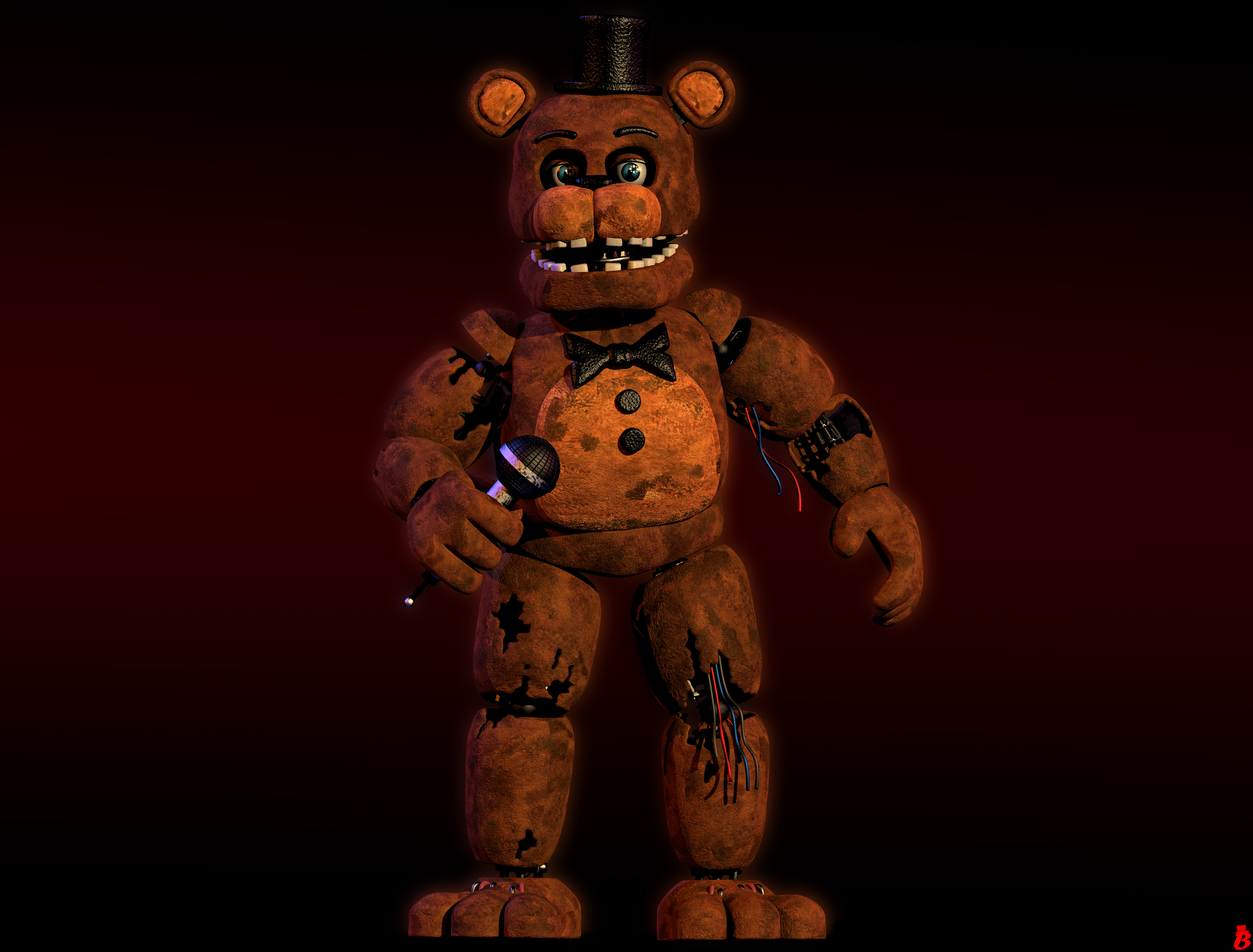 FNaF C4D  FNaF 4 Nightmares by BrussPictures on DeviantArt