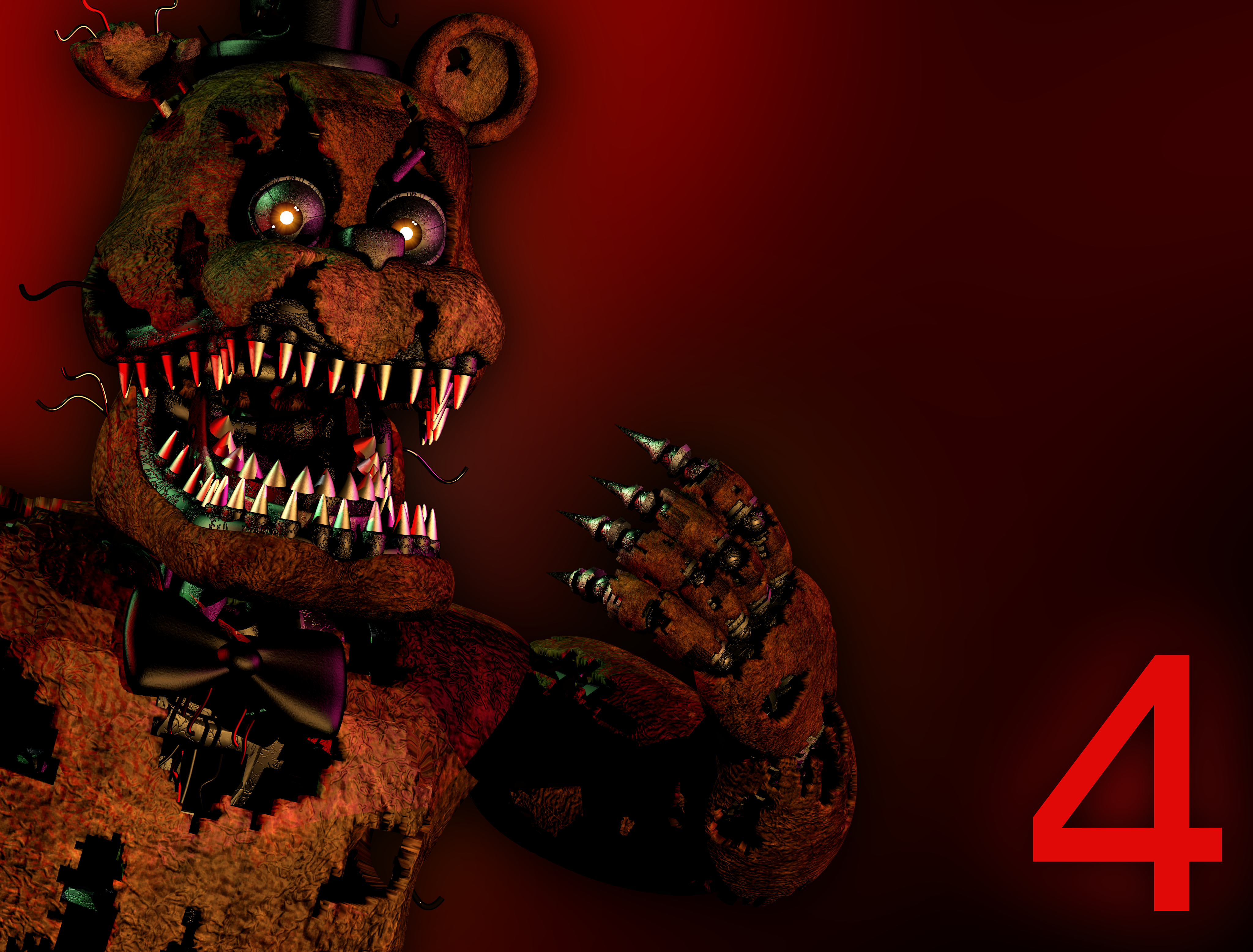 FNaF C4D  FNaF 4 Nightmares by BrussPictures on DeviantArt