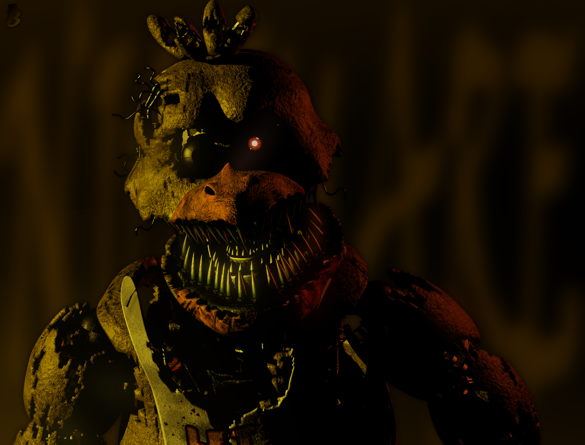 FNaF C4D  FNaF 4 Nightmares by BrussPictures on DeviantArt