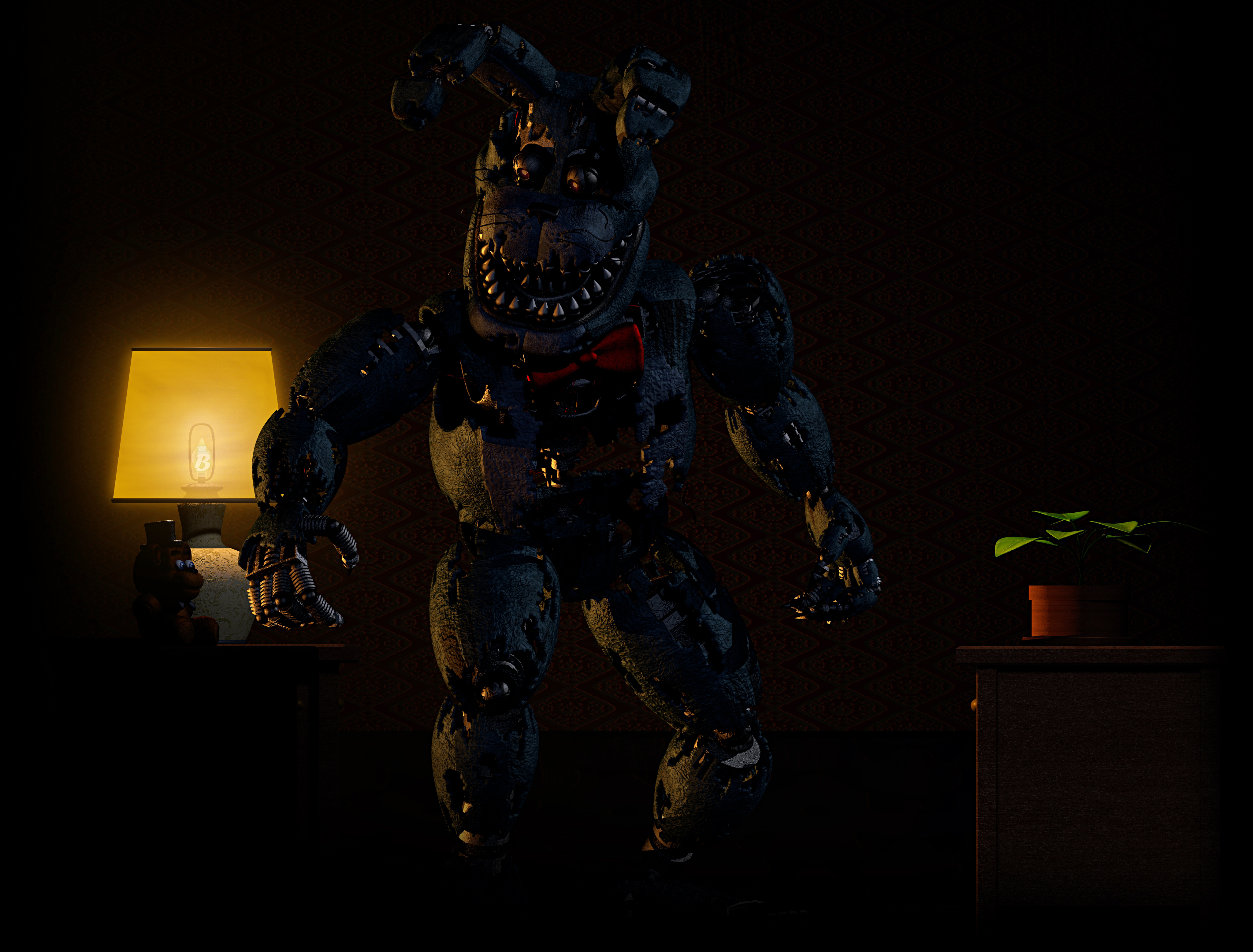 FNaF C4D  FNaF 4 Nightmares by BrussPictures on DeviantArt