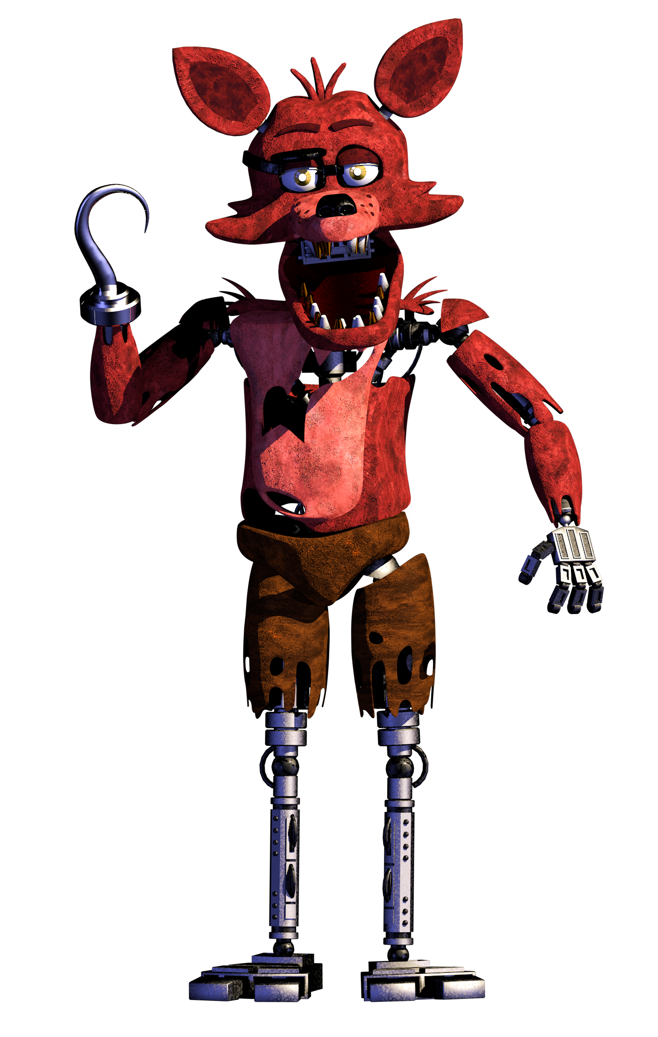 Withered Foxy Fnaf 1 - Free Transparent PNG Clipart Images Download