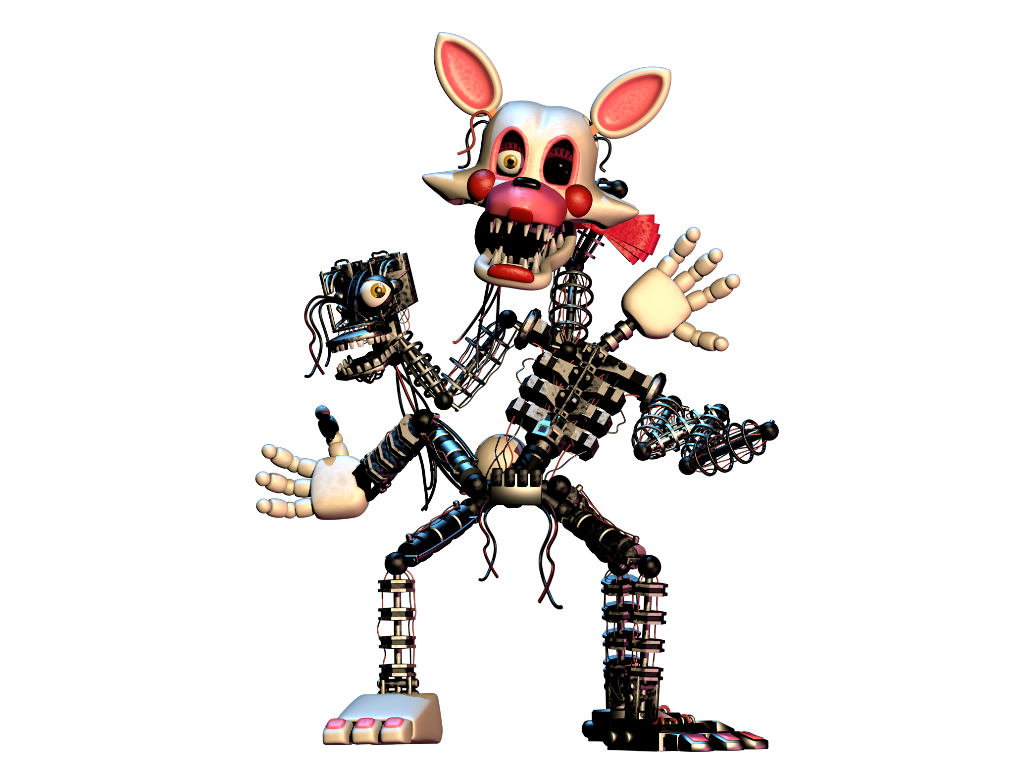 Mangle Cliparts - Fnaf Anime Human Mangle - 612x765 PNG Download