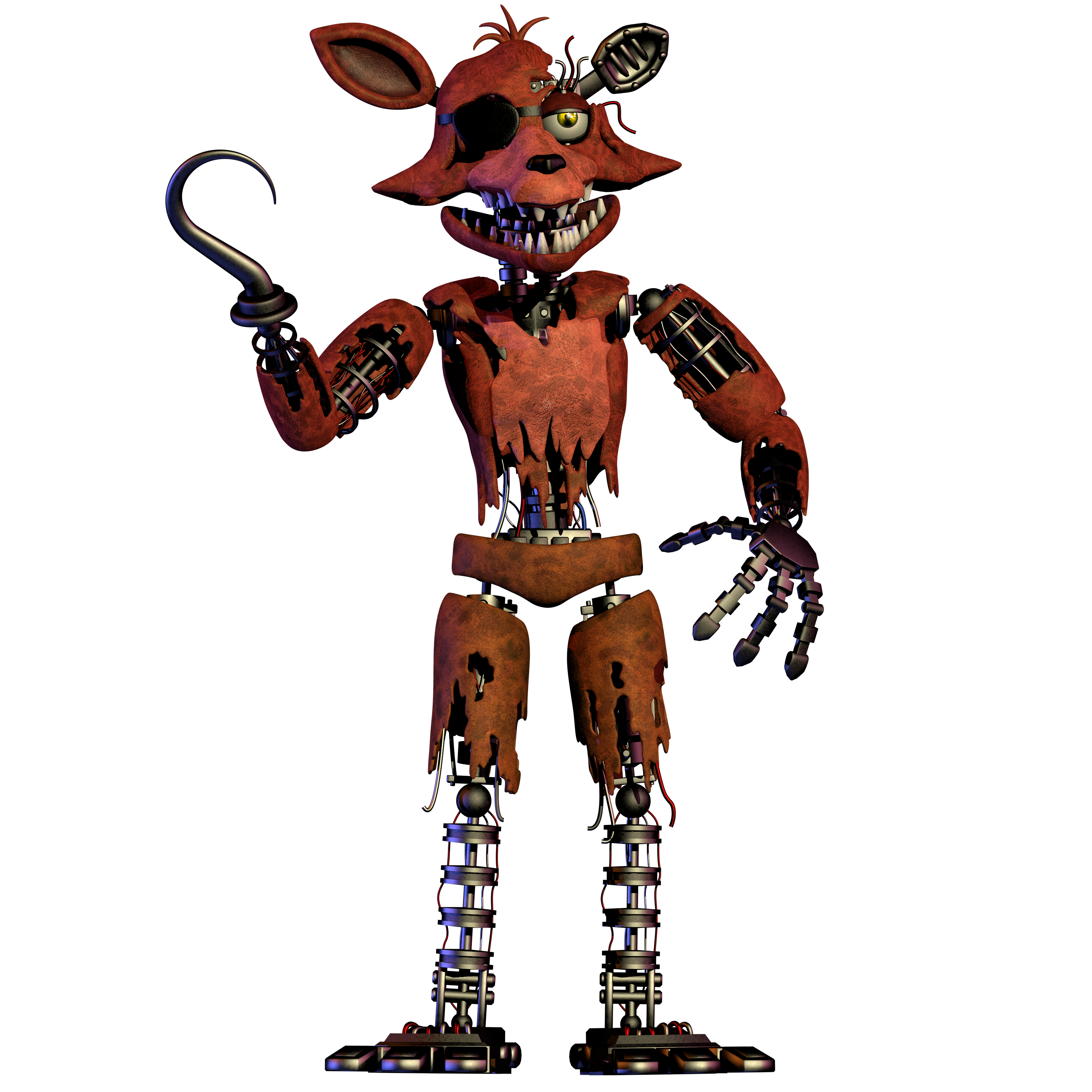 Withered Foxy PNG by OfficialAJP on DeviantArt