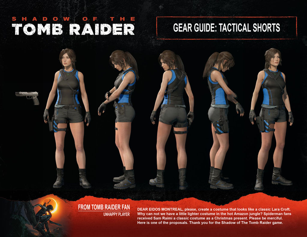 Shadow of The Tomb Raider (Lara's tactical shorts) by SpeedyRedy on ...