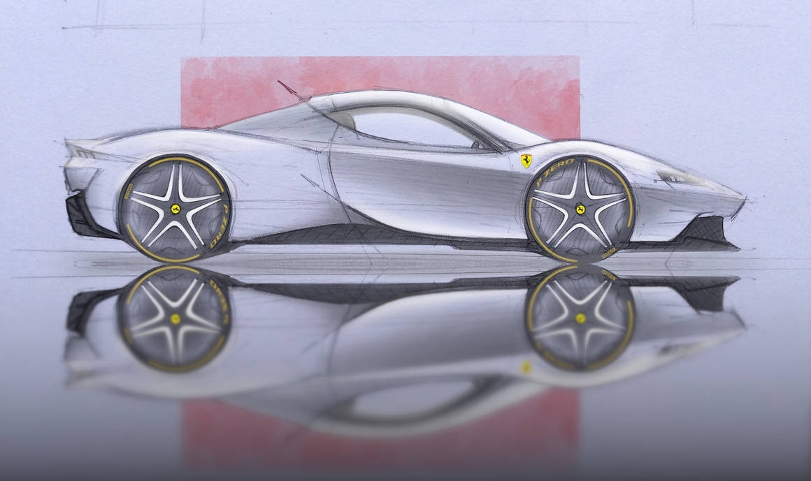 Ferrari sketch by brucezimbo87 on DeviantArt