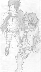 Gokudera and Yamamoto  Sketch