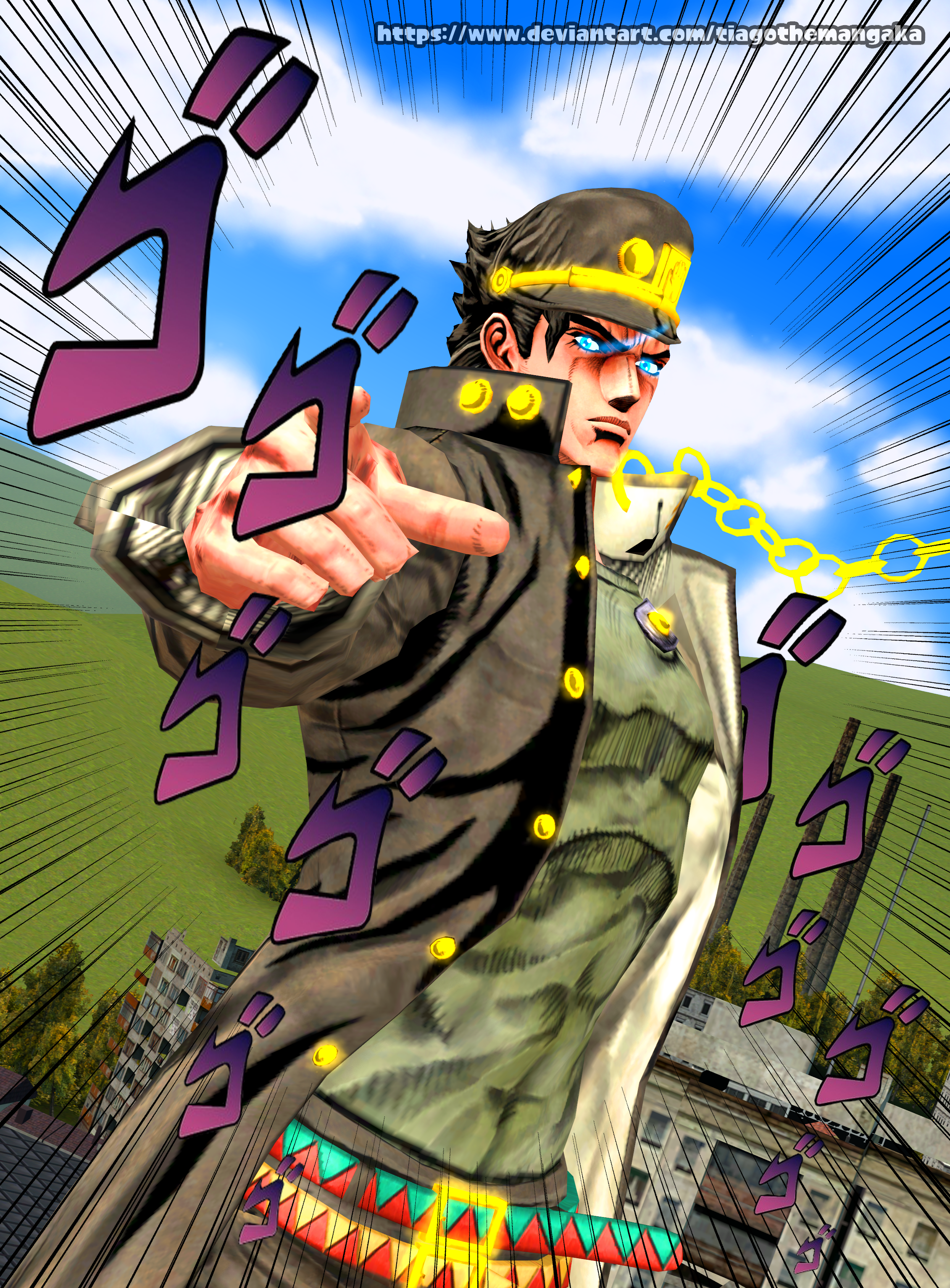 JOJO :: Jotaro Kujo and stand by Katong999 on DeviantArt