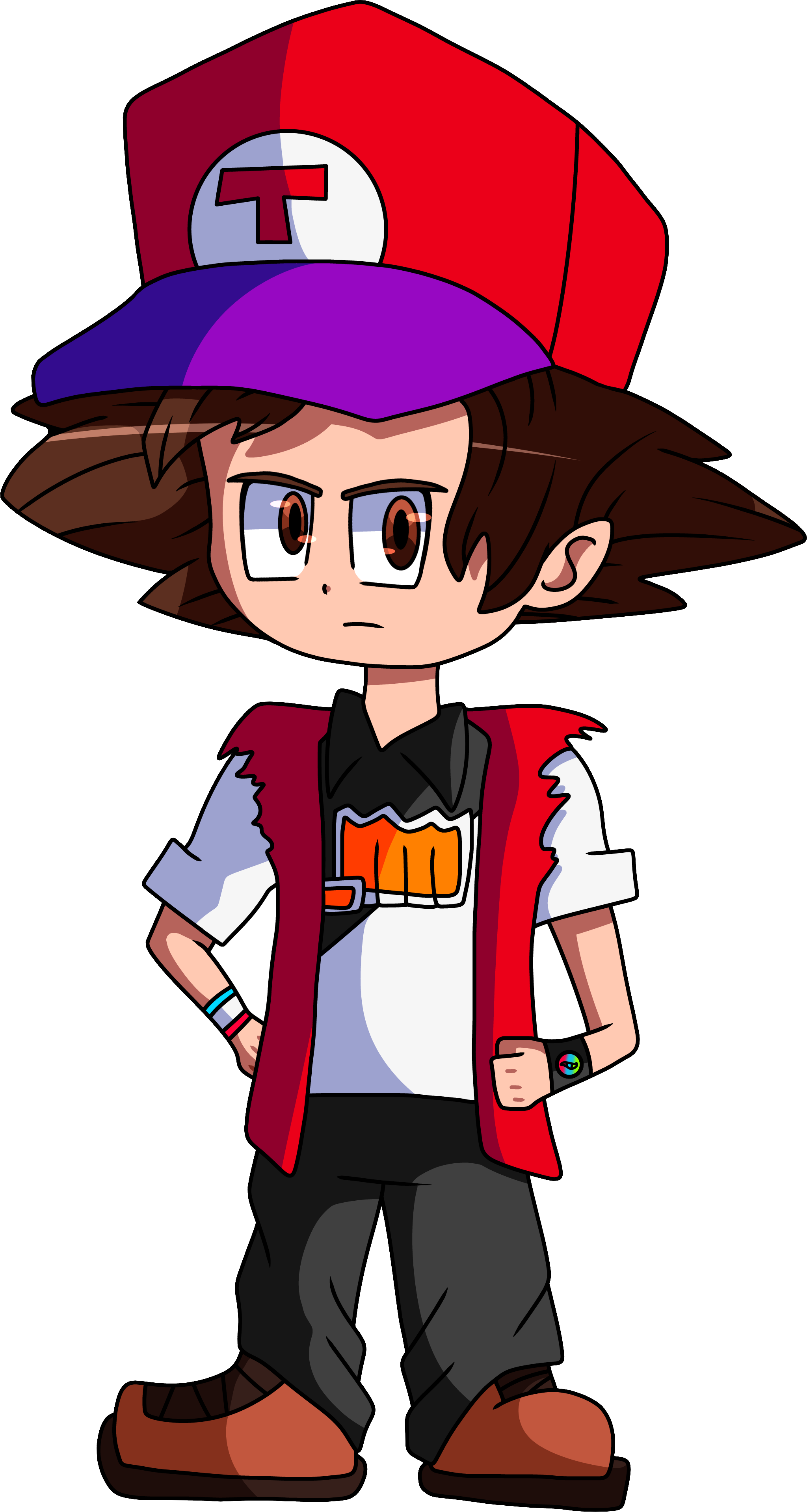 Pokemon Trainer Red (Anime Style) by ryanly64 on DeviantArt