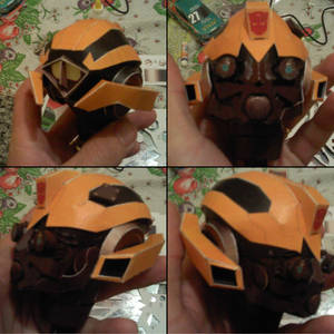 Bumblebee Head Papercraft