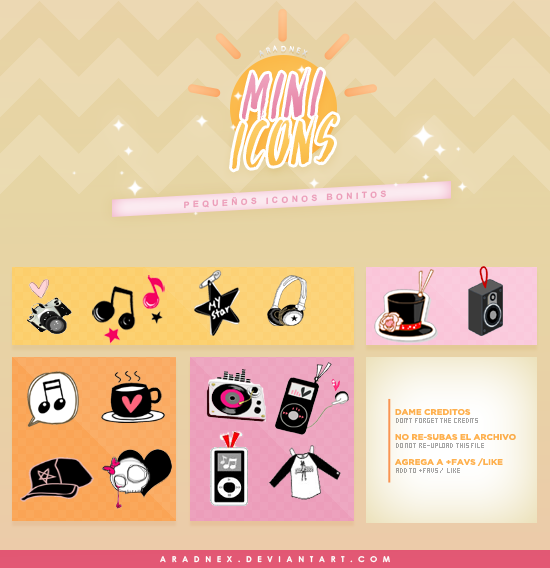 Mini Icon Style +80 Mini icons by aradnex on DeviantArt