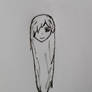 Anime Girl Head Sketch w/ inking