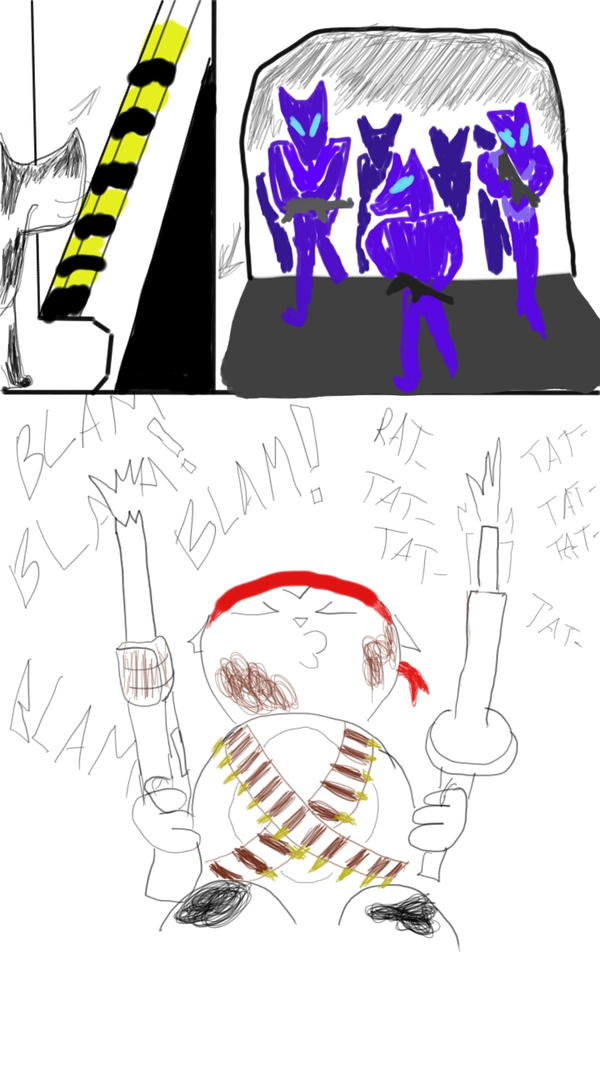 Rambo cat by inventordude on DeviantArt