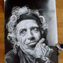 Keith Richards of the Rolling Stones Drawing