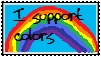 I support colors stamp