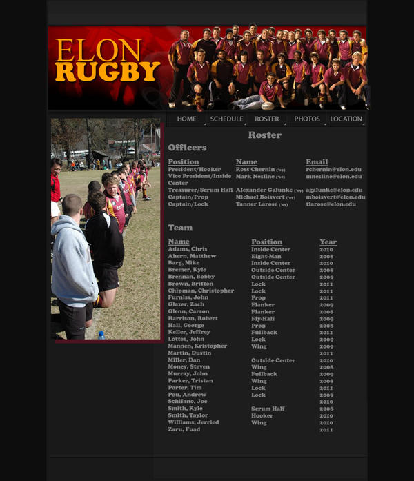 Elon Rugny Elon Rugby Roster Page by Kvitne on DeviantArt