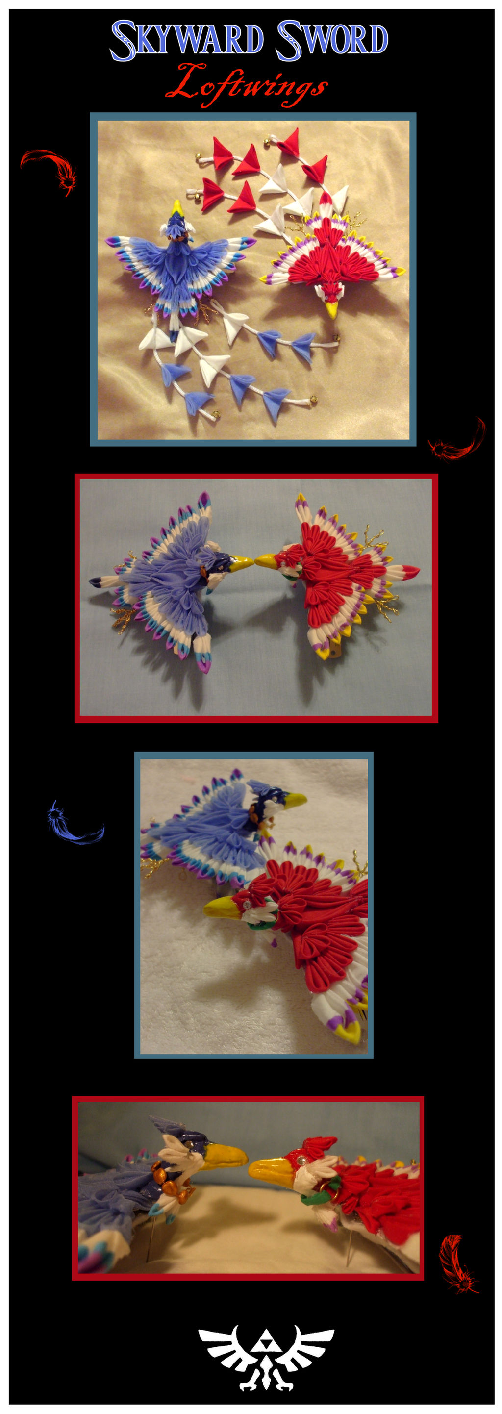 Skyward Sword loftwing kanzashi by EruwaedhielElleth on DeviantArt