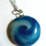 Time Vortex - polymer clay pendant