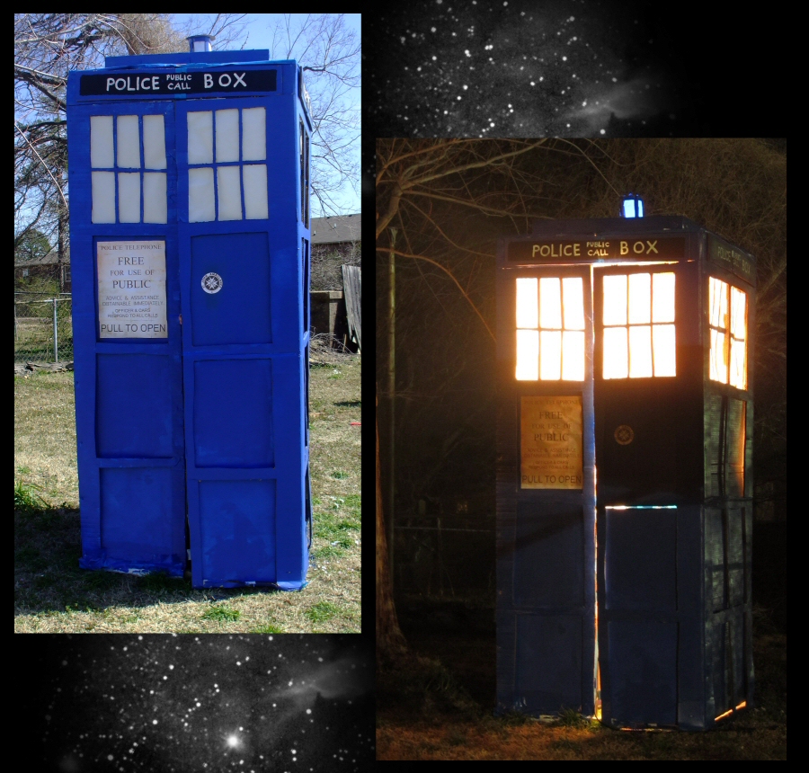 Homemade TARDIS build