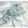 Crochet wedding garter