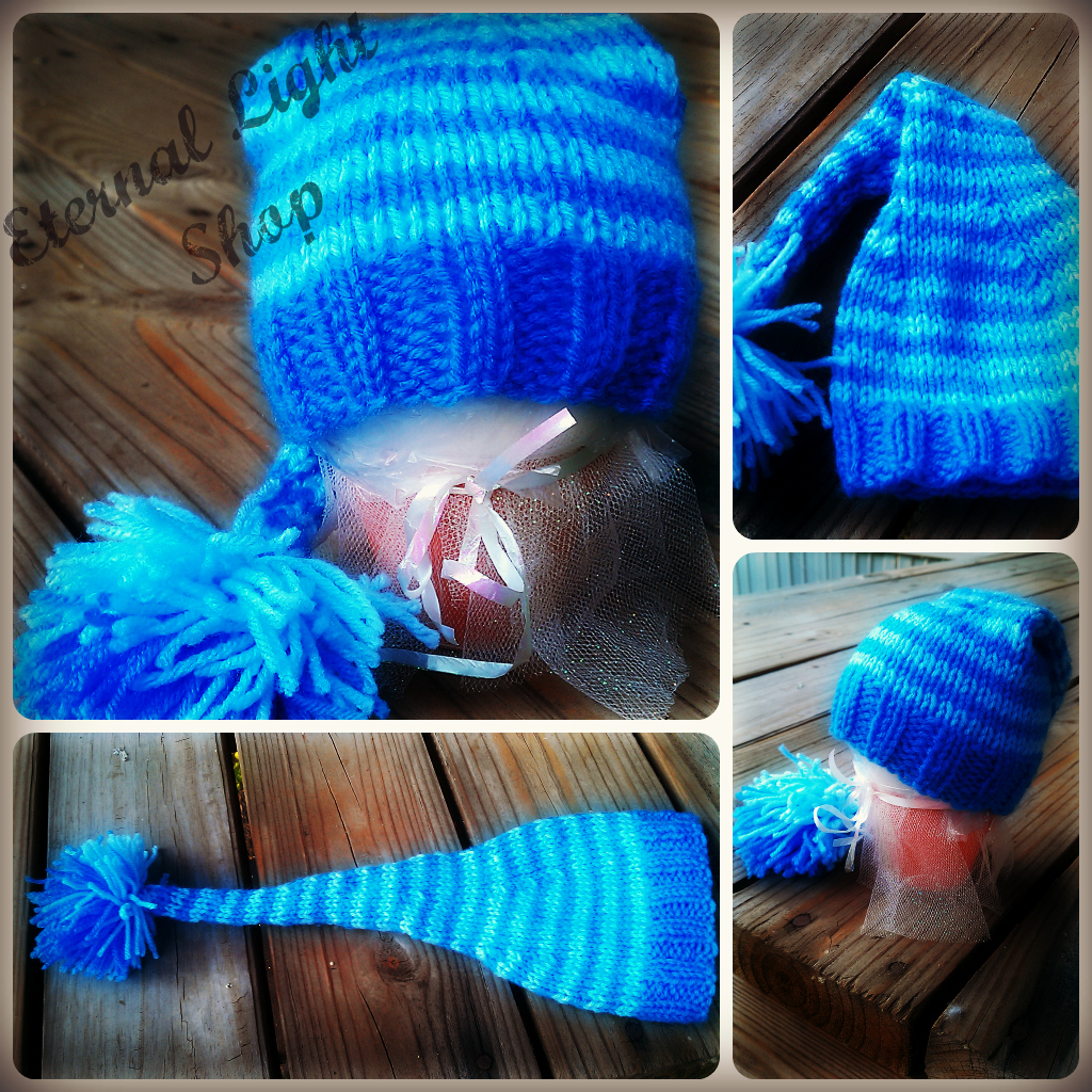 Knitted Elf Baby Beanie