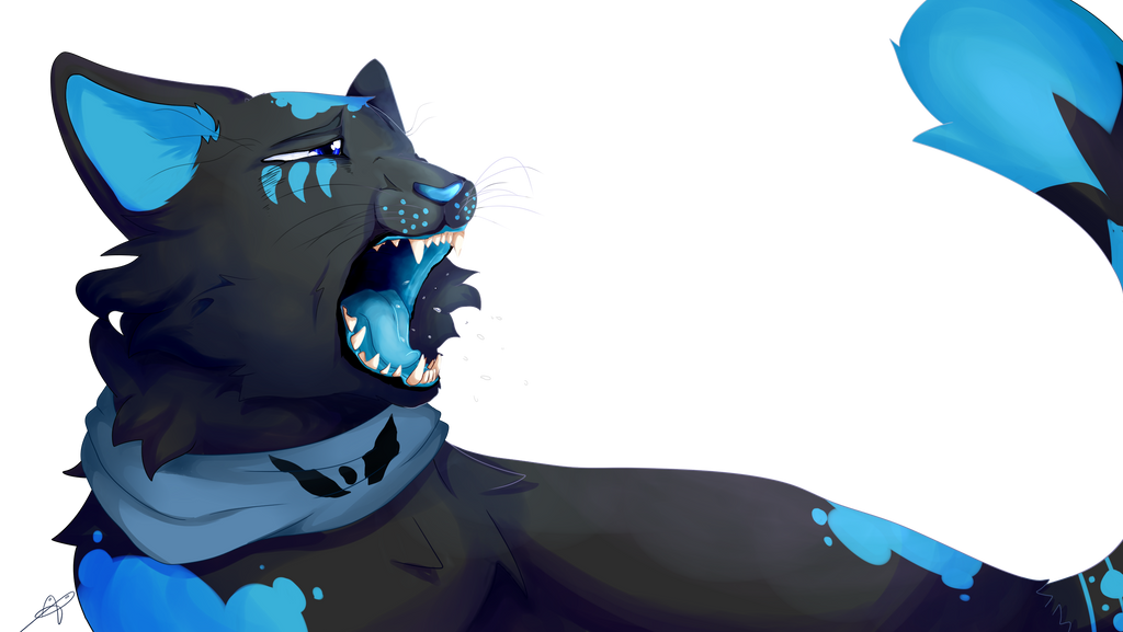 Chat Qui Baille By Yana Barthes On Deviantart Chat Qui Baille By Yana Barthes On Deviantart
