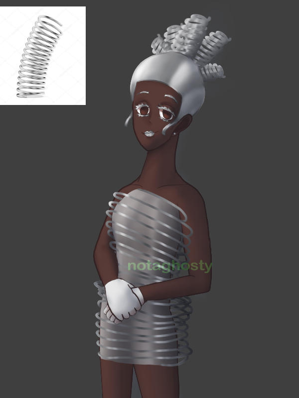 Spring Based Character Design Metal spring character design by Notaghost01 on DeviantArt