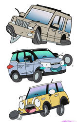 3x Car Top to Bottom 06 New !