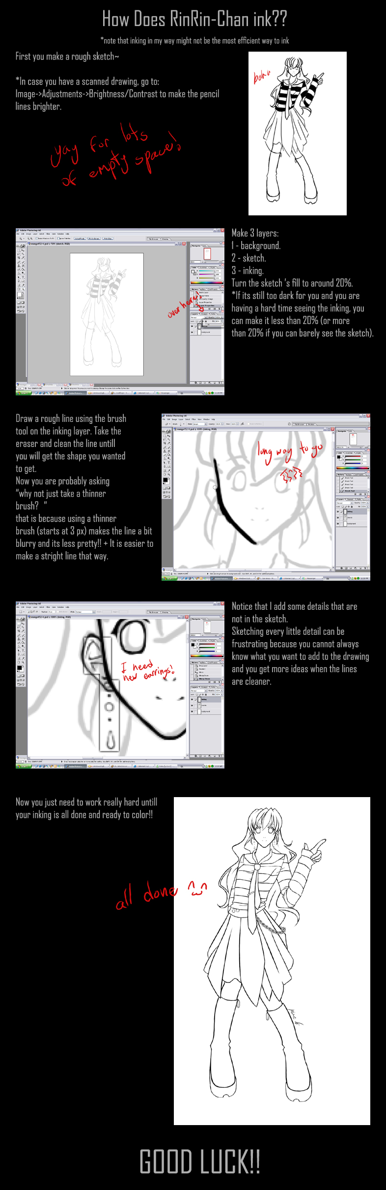 RinRin-Chan's Inking Tutorial