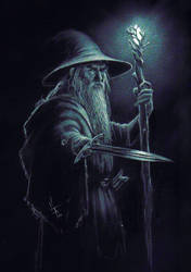 Gandalf Negative Sketch