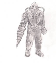Bioshock: Subject Delta drawing