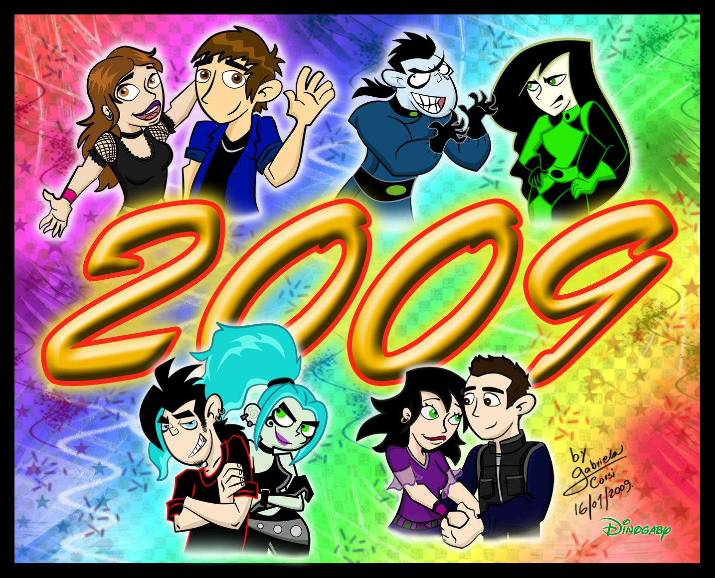 2009 Deviantart Welcome Year 2009 by Dinogaby on DeviantArt