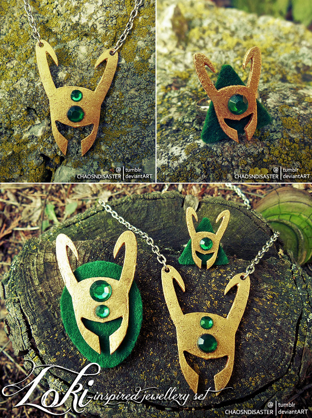 Loki inspired jewellery