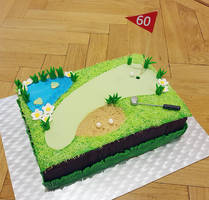 60th bithday golf cake