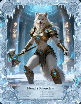 Elendri Silverclaw Trading Card